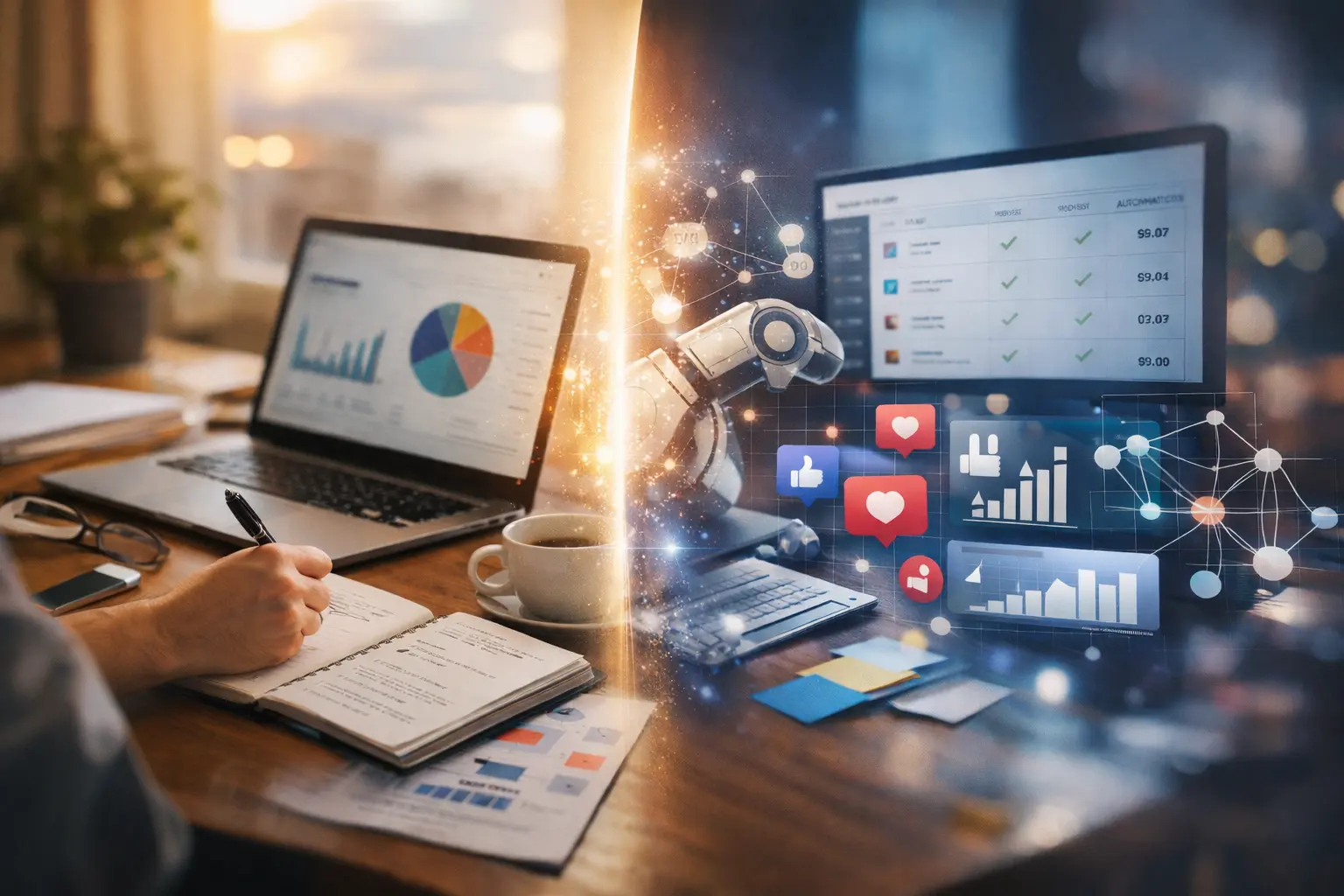 AI careers and social media automation intersection