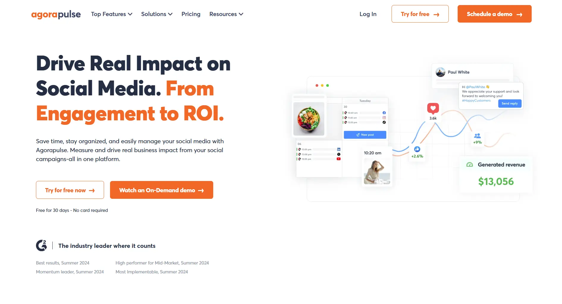 Agorapulse scheduler dashboard