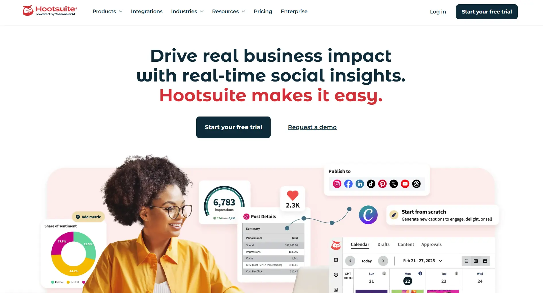 Hootsuite scheduler dashboard