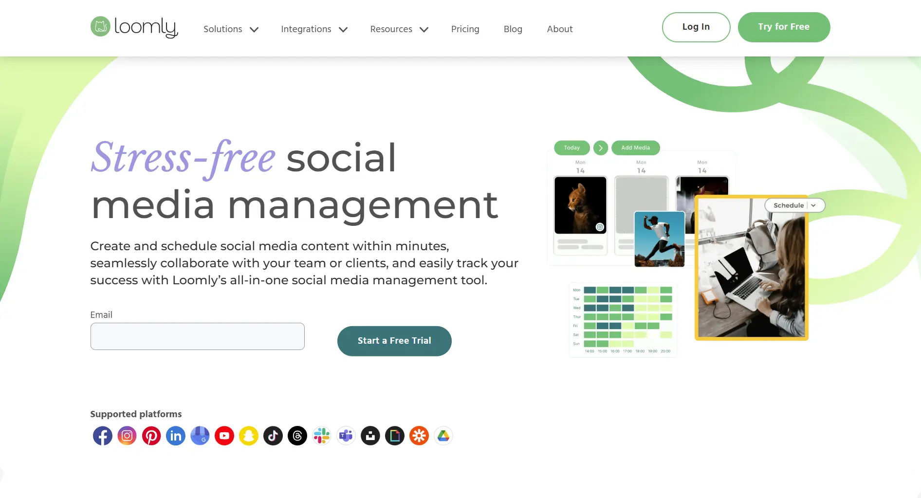 Loomly scheduler dashboard