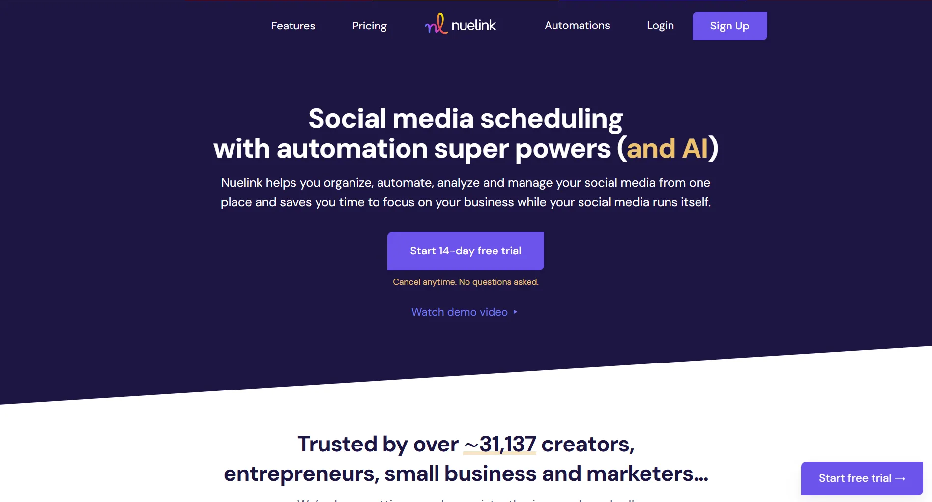 Nuelink social media scheduling platform